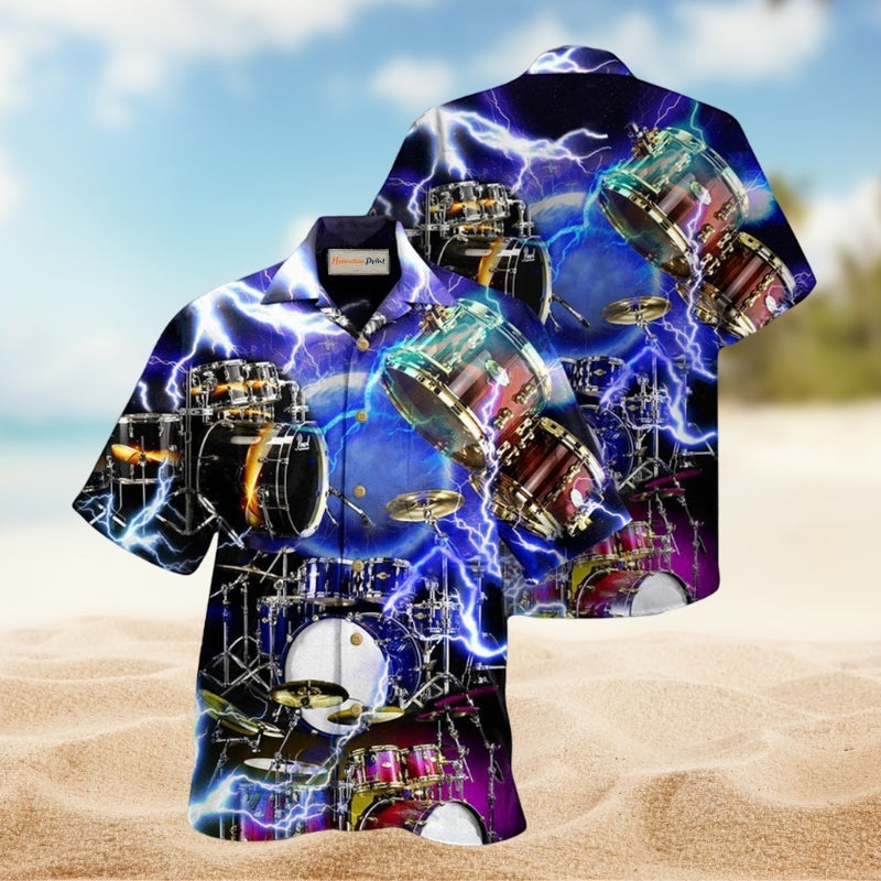 Drumming Is My Cardio Hawaiian Shirt For Summer Gatherings Island Travel And Comfortable Casual Wear