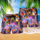 Music Drums Kill The Silient Hawaiian Print Beach Shorts For Musicians And Outdoor Comfort