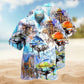 Music Fly Everywhere Of The World Hawaiian Shirt For Coastal Vacations Live Music Fans And Everyday Wear
