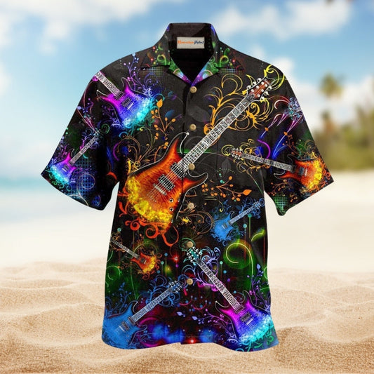 Music Go Where The Guitar Takes You Hawaiian Shirt For Coastal Vacations Live Music Fans And Everyday Wear