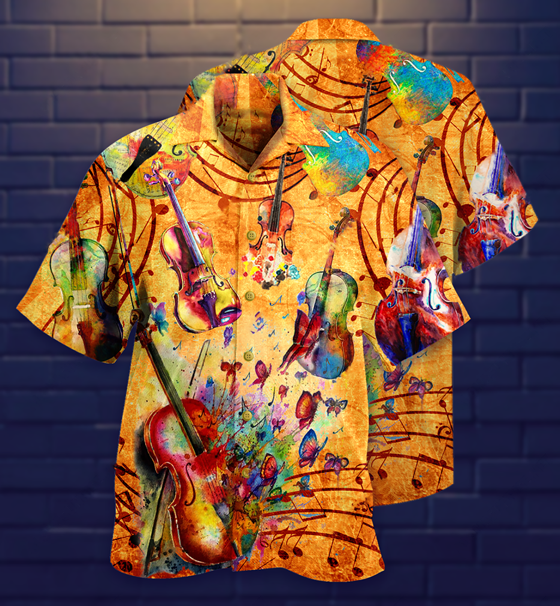 Peace Guitar Hawaiian Shirt With All Over Print For Coastal Trips Outdoor Events And Relaxed Summer Wear