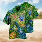 Music Guitar Hawaiian Shirt For Island Vacations, Resort Wear, And Relaxed Seasonal Style