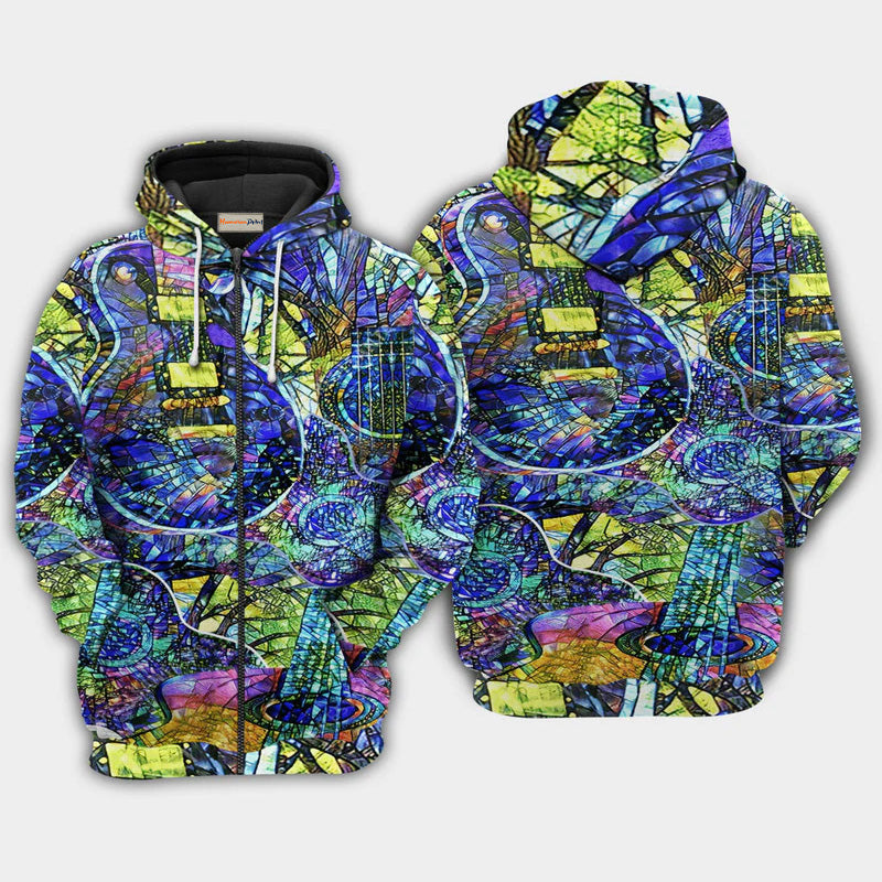 Music Guitar Love Life Hoodie For Festival Outfits Music Events And Relaxed Daily Style