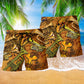 Music Happiness Colorful Vibes Beach Shorts For Music Festival Travel And Summer Style