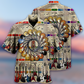 Electric Guitar Hawaiian Shirt With All Over Print For Summer Travel Coastal Events And Thoughtful Gift Giving