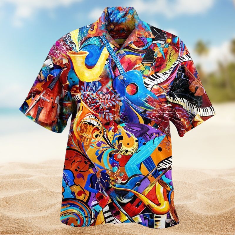 Music Is A Journey Hawaiian Shirt For Vacation Adventures Beach Events And Relaxed Warm Weather Style