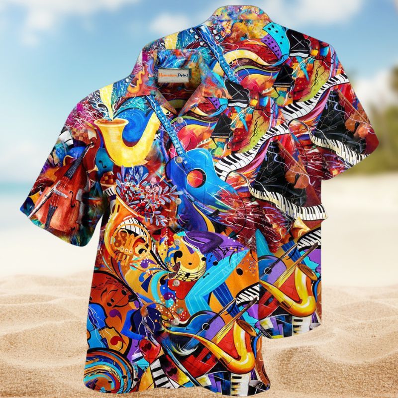 Music Is A Journey Hawaiian Shirt For Vacation Adventures Beach Events And Relaxed Warm Weather Style