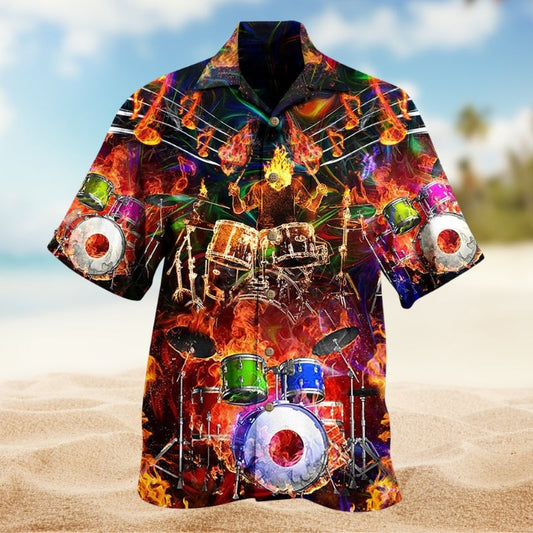 Music Creative Hawaiian Shirt For Tropical Holidays, Outdoor Gatherings, And Everyday Comfort