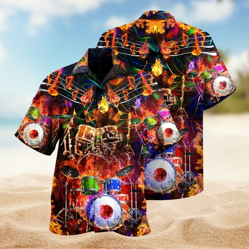 Music Creative Hawaiian Shirt For Tropical Holidays, Outdoor Gatherings, And Everyday Comfort