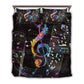 Music Is Life Bedding Cover For Boho Bedroom Decor