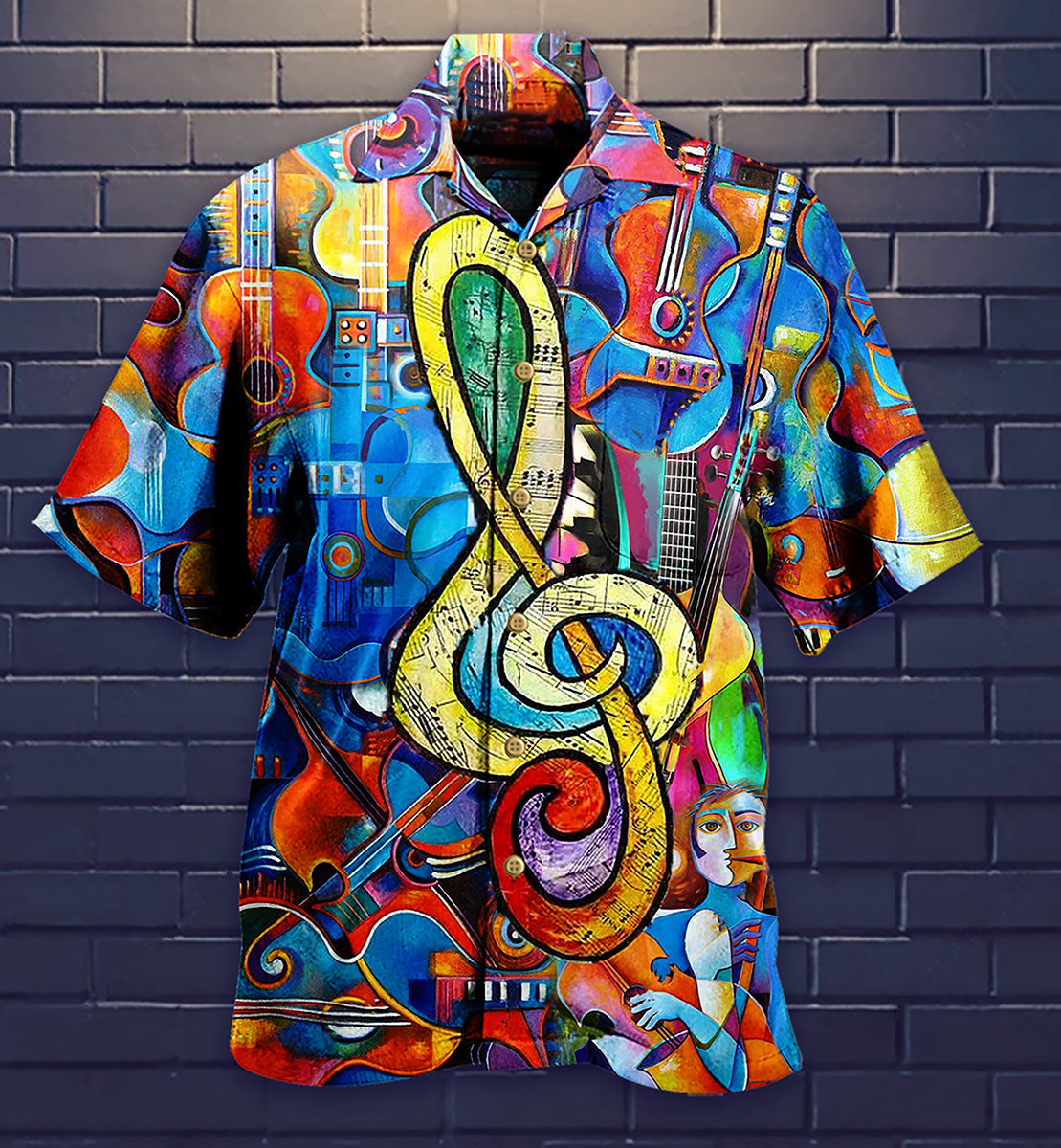 Music Melody Hawaiian Shirt For Resort Getaways And Comfortable Summer Activities