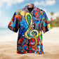 Coastal Scuba Diving Activity Hawaiian Shirt Print Closeup For Weekend Trips