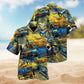 Music Creative Pattern Detailed Graphic Hawaiian Shirt For Creative Performers, Coastal Trips, And Casual Everyday Wear