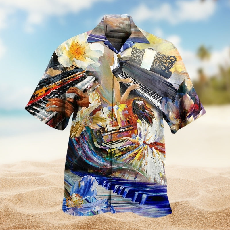 Gothic Dark Skull Gambling Hawaiian Shirt Fabric Pattern Detail For Vacation Style