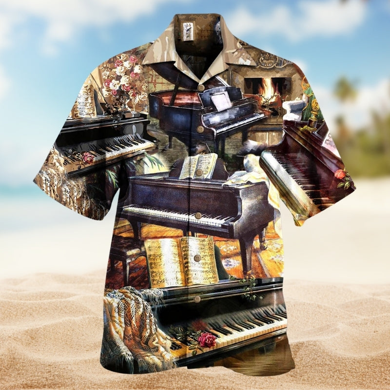 Patriotic American Hot Rod Flag Hawaiian Shirt Pattern Detail For Island Holidays
