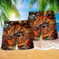 Piano Soulful Music Lover Beach Shorts Print Detail For Casual Warm Weather Outfits