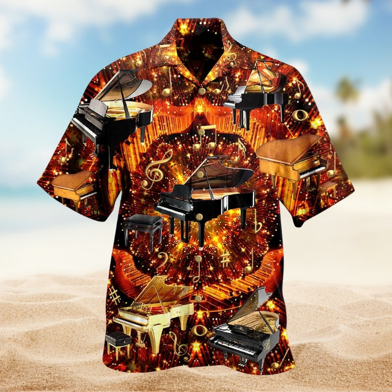 Christmas Santa Hawaiian Shirt Creative Print View For Summer Travel