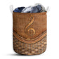 Music Rattan Texture Music Note Laundry Basket For Bathroom Bedroom Storage