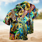 Music Saxophone Hawaiian Shirt For Festival Travel, Beach Gatherings, And Relaxed Summer Style