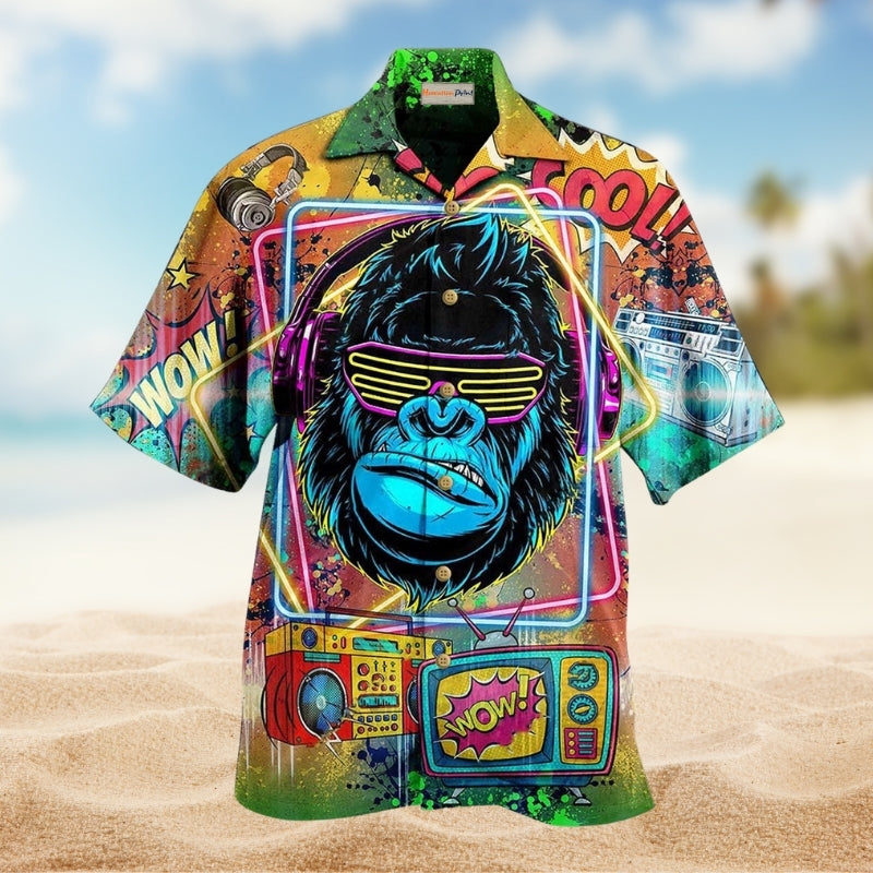 Dart Adventure Graphic Hawaiian Shirt Front Pattern View For Outdoor Gatherings