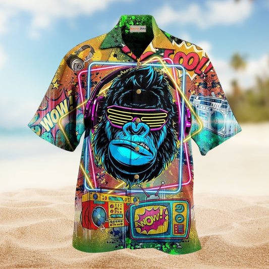 Dart Adventure Graphic Hawaiian Shirt Front Pattern View For Outdoor Gatherings