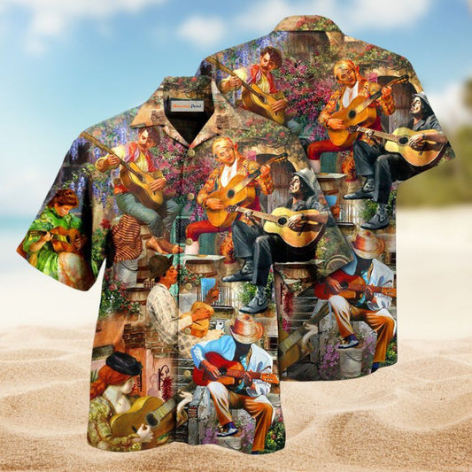 Music Speaks Melodies Hawaiian Shirt For Concert Lovers, Tropical Holidays, And Thoughtful Gift Giving