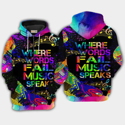 Music Speaks Hoodie For Music Enthusiasts Seasonal Events And Thoughtful Gifts