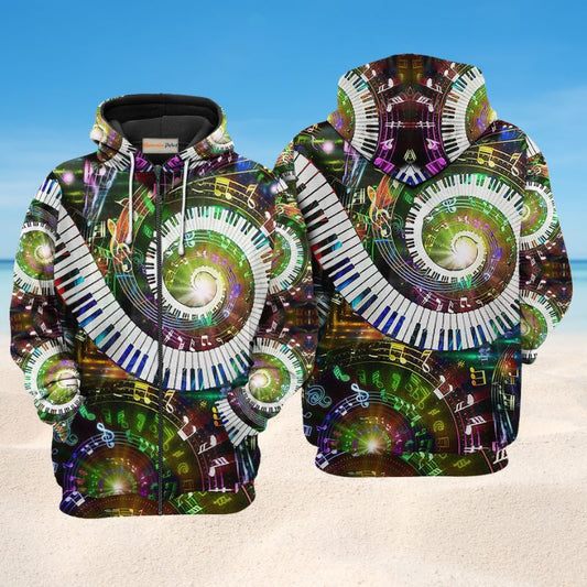 Music Ten Fingers Eighty Eight Hoodie For Studio Life Casual Travel And Everyday Comfort
