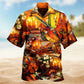 Music Violin Candle Light Hawaiian Shirt For Festival Travel, Beach Gatherings, And Relaxed Summer Style