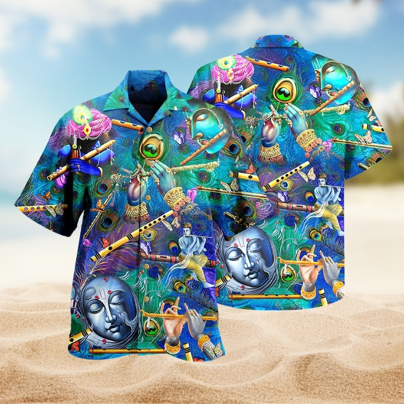 Music Flute Hawaiian Shirt For Resort Trips, Coastal Parties, And Warm Weather Style