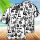 Electric Guitar Hawaiian Shirt With All Over Print For Summer Vacation Beach Travel And Casual Wear