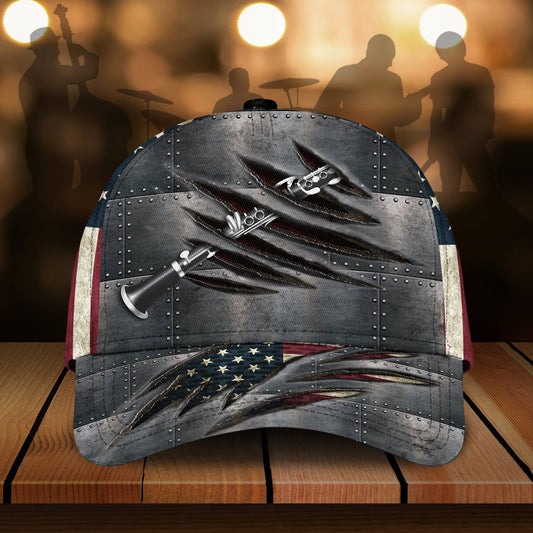 Clarinet Lover Music Classic Cap For Beach Vacations Outdoor Trips And Everyday Comfort