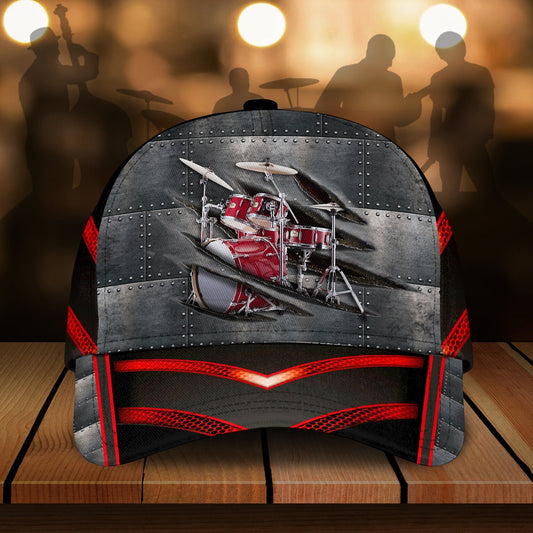 Drums Lover Music Classic Cap For Everyday Wear Vacations And Seasonal Activities