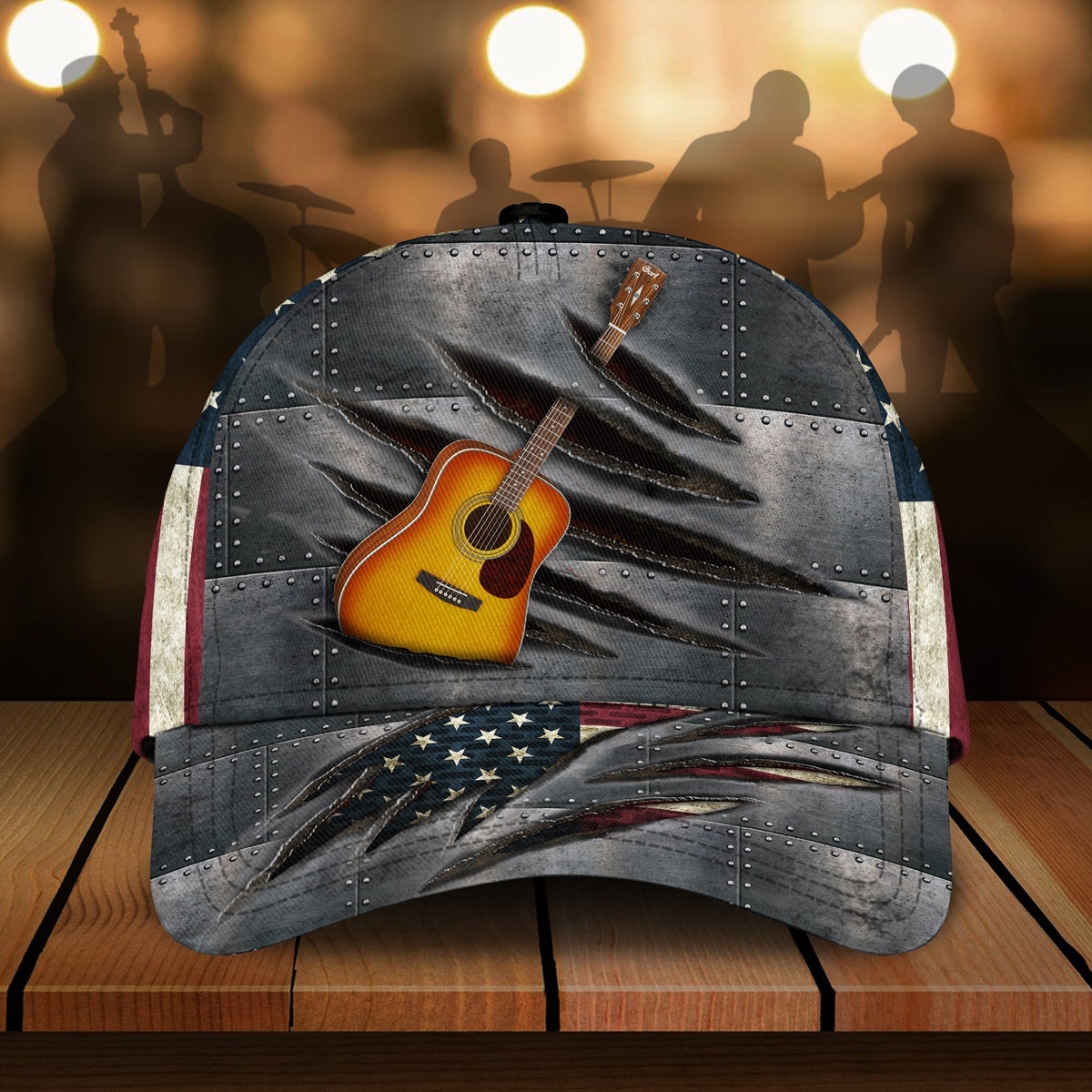 Guitar Lover Music Classic Cap For Everyday Outfits Coastal Travel And Gift Giving