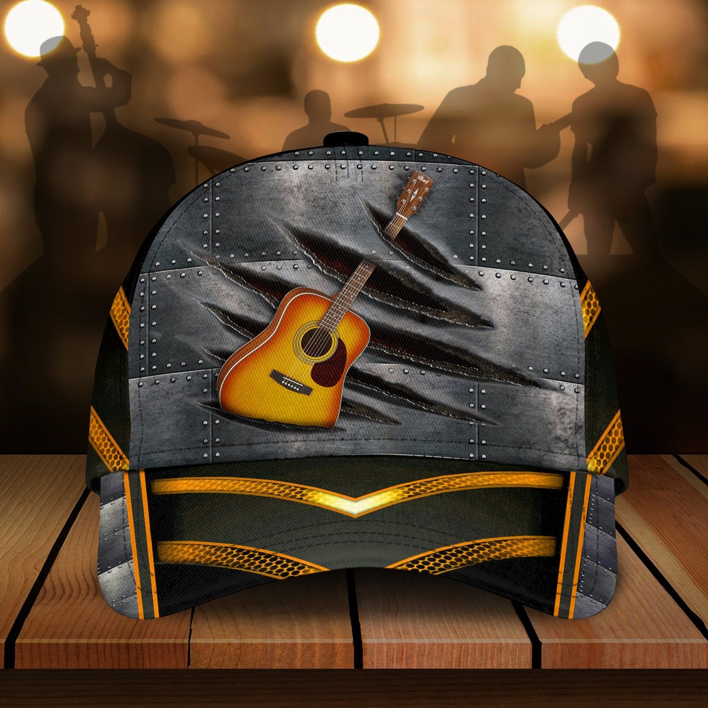 Guitar Lover Music Classic Cap For Casual Outfits Vacations And Everyday Styling