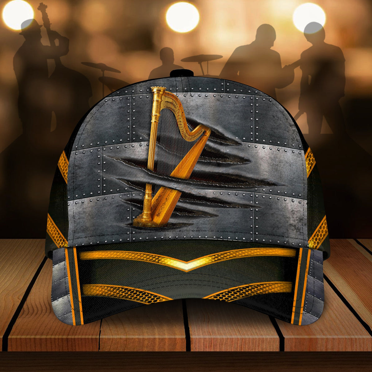 Harp Lover Music Classic Cap For Summer Outings Festivals And Relaxed Daily Wear