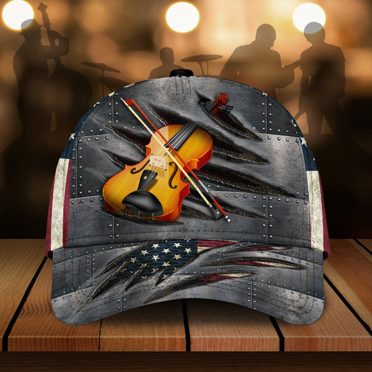 Violin Lover Music Classic Cap For Everyday Wear Vacations And Seasonal Activities