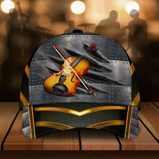 Violin Lover Music Classic Cap For Daily Comfort Outdoor Fun And Weekend Vacations