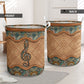 Music Rattan Mandala Type Laundry Basket For Room Home Organizer