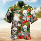 Skull My Cat And I Talk About You Hawaiian Shirt For Summer Vacation Beach Travel And Relaxed Casual Wear