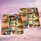 My Love Is For Hamburger Beach Shorts Design View For Summer Events And Coastal Getaways