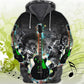 Mysterious Guitar Hoodie For Festival Outfits Music Events And Relaxed Daily Style