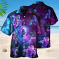 Galaxy Mysterious Astronaut Hawaiian Shirt For Island Vacations, Resort Wear, And Relaxed Seasonal Style