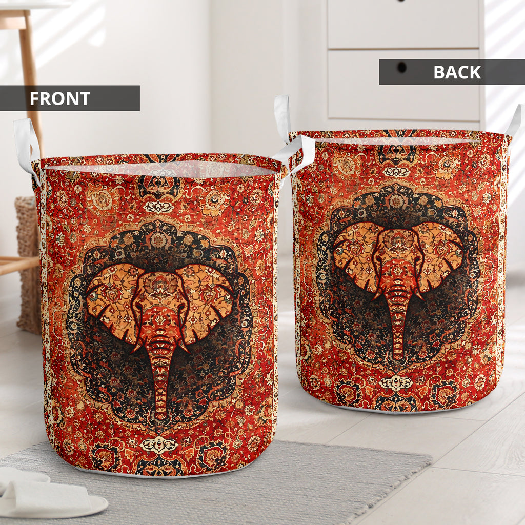Elephant Mysterious Elephant Style Laundry Basket For Room Home Organizer