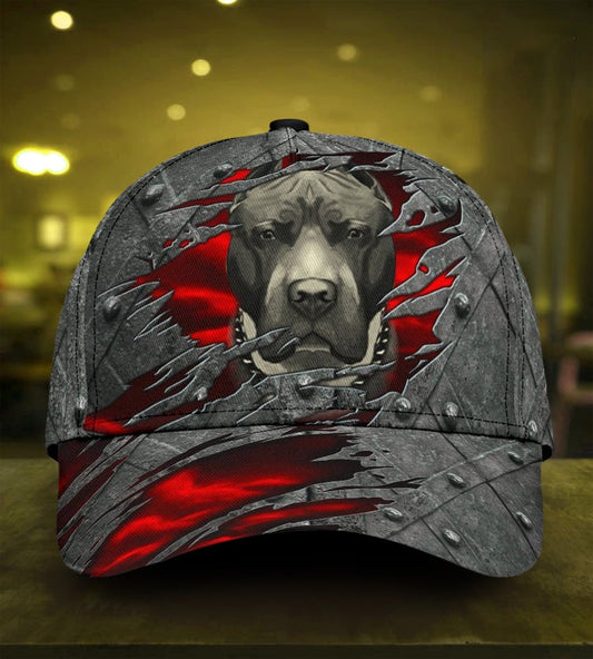 Mystery Pitbull Strong Dog Spirit Classic Cap For Travel Adventures Weekend Wear And Casual Style