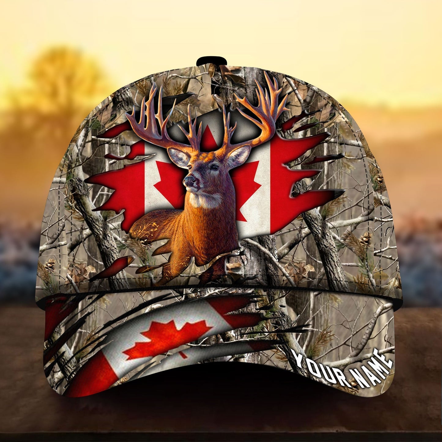 Alauddin Deer Hunting Camo Personalized Classic Cap For Parties Vacations And Relaxed Daily Outfits