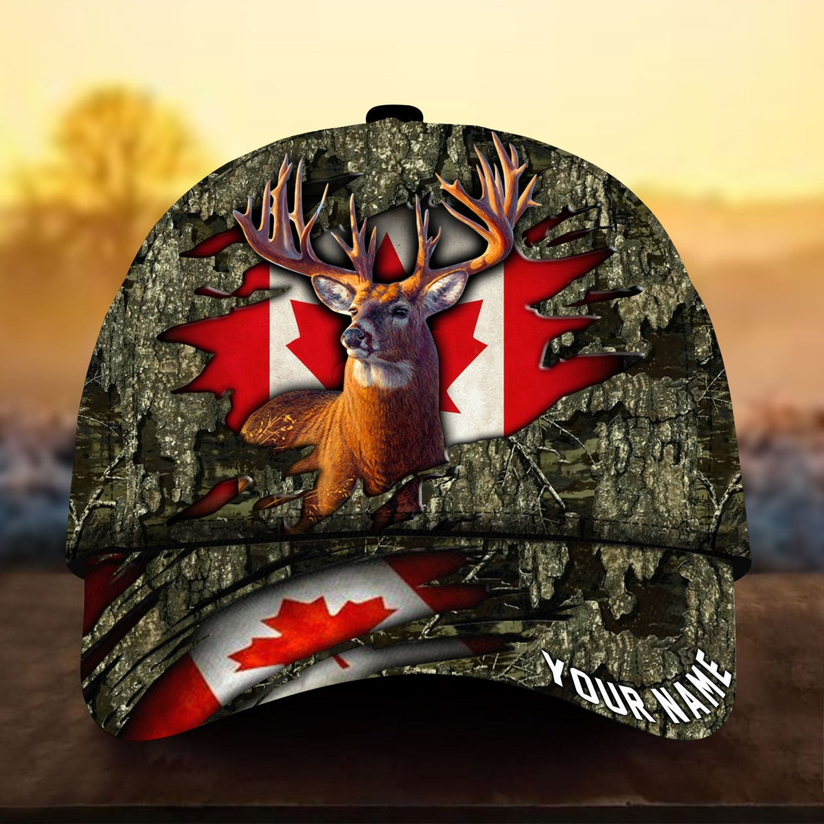 Alauddin Deer Hunting Camo Personalized Classic Cap For Parties Vacations And Relaxed Daily Outfits