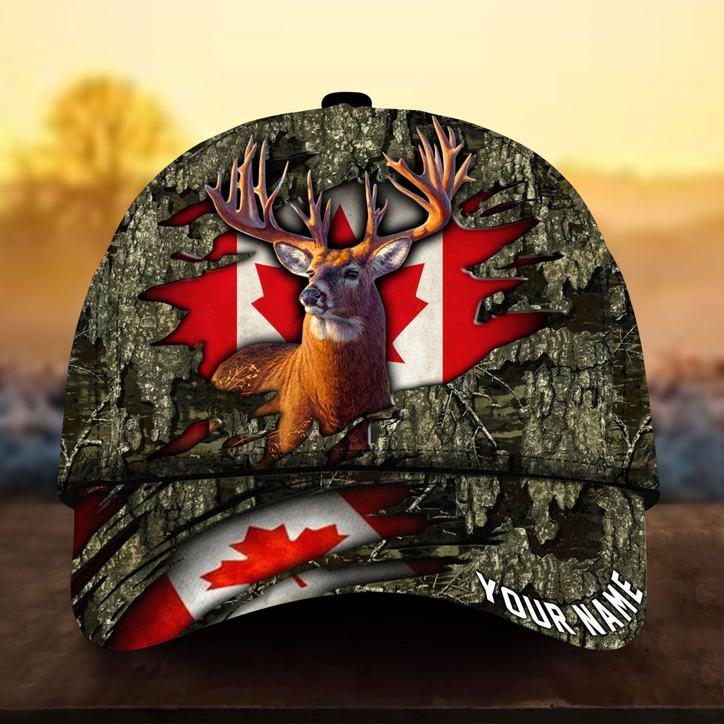 Alauddin Deer Hunting Camo Personalized Classic Cap For Parties Vacations And Relaxed Daily Outfits
