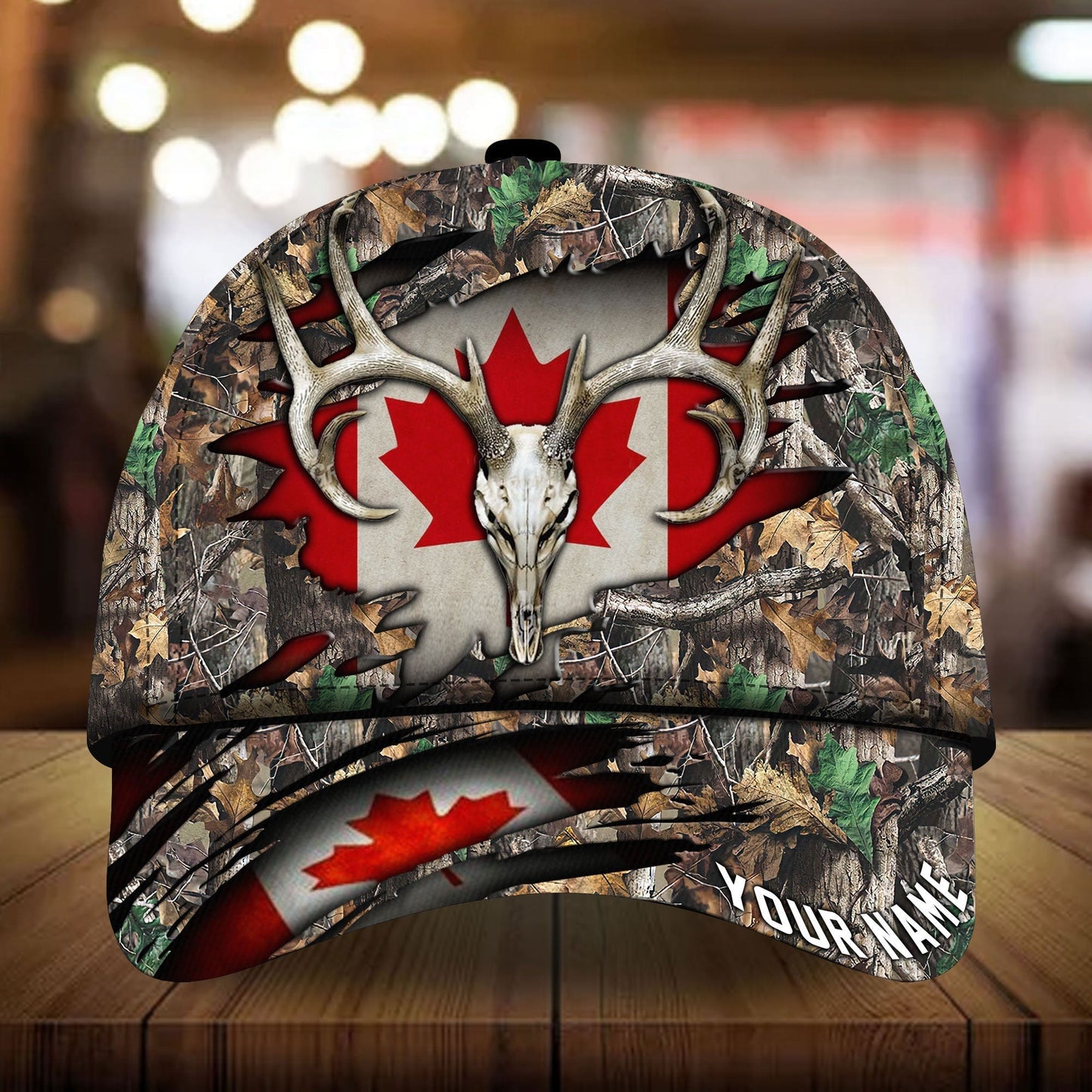 Cross Hunting Camo Personalized Classic Cap For Daily Styling Weekend Travel And Outdoor Activities