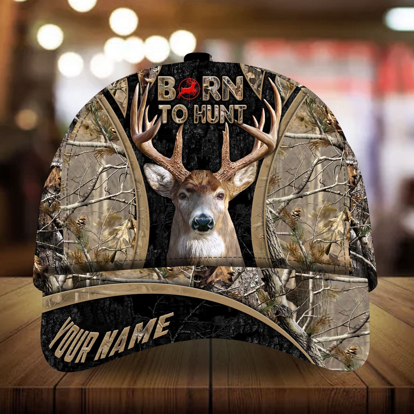 Born To Hunt Deer Hunting Camo Classic Cap For Seasonal Events Outdoor Trips And Everyday Comfort